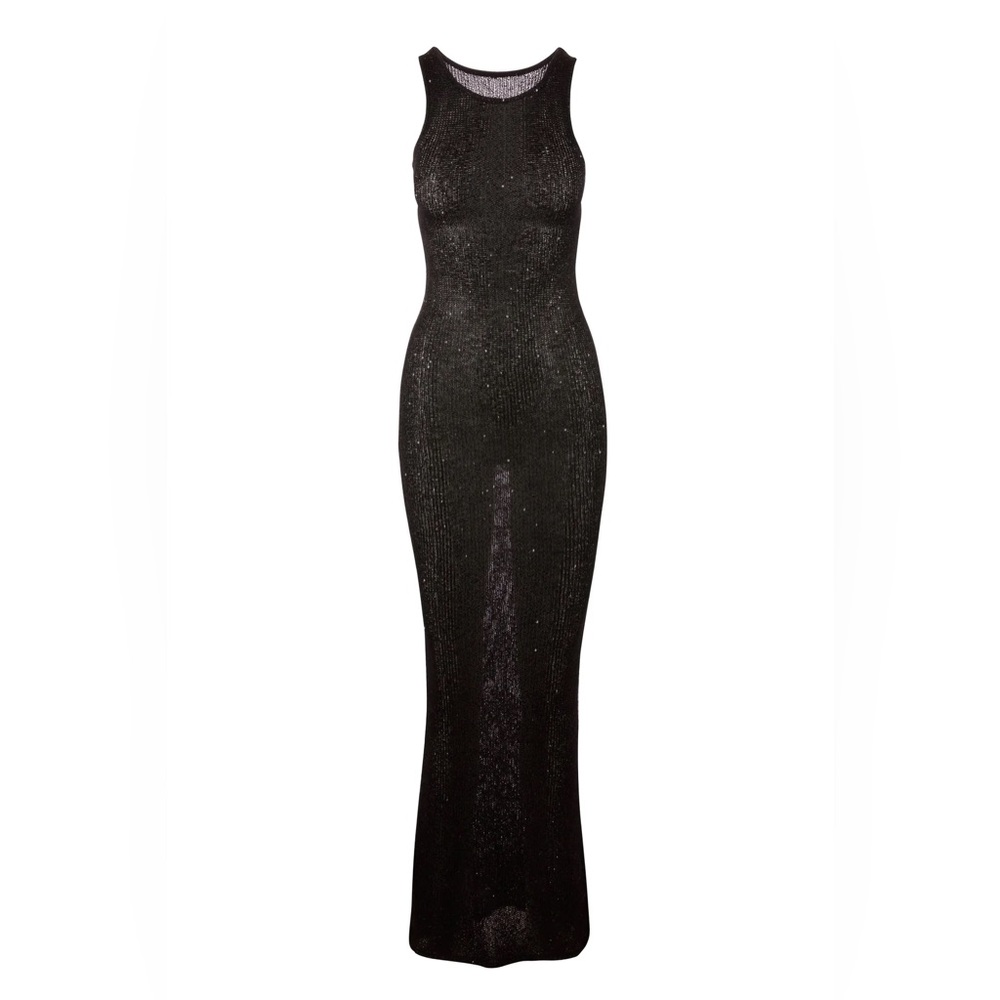 ASTA RESORT Elegant Black Maxi Dress - Picture 2 of 11